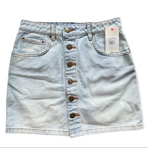NWT Billabong Denim Skirt Button Up | The Good Life | Size 27